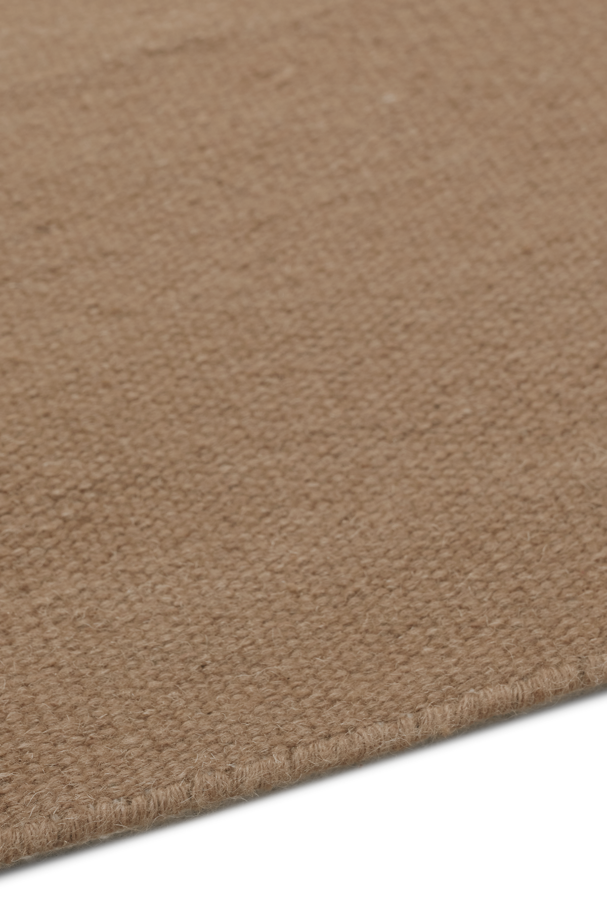 Flatweave Wool Camel - sidepile