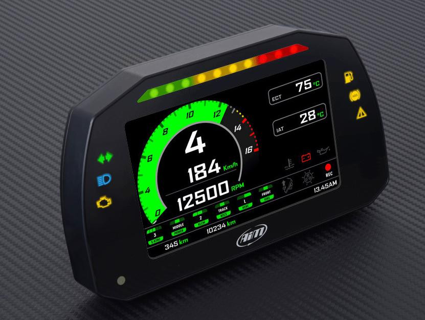 Aim Mxk10 Plug Play Dash Racing Karting Logger Timer Kawasaki Zx