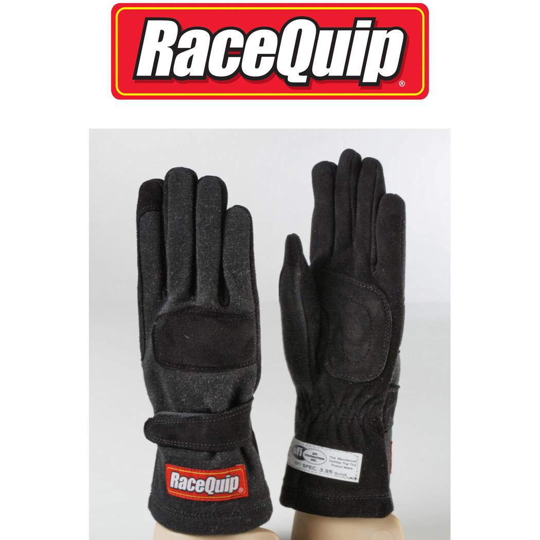 RaceQuip 355 Series Racing Handschuhe | SFI 3.3/5 Zertifiziert | 2-lagiges Nomex, Wildlederhandfläche | In Schwarz, Rot, Blau