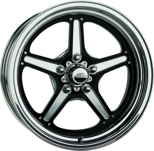 BILLET SPECIALTIES Billet Specialties Street Lite Black Wheel 15X3.5 1.75In Bs Brs035356517n 