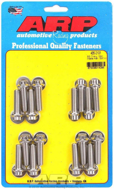  ARP Bbc S/S Intake Bolt Kit 12Pt. 435-2101 