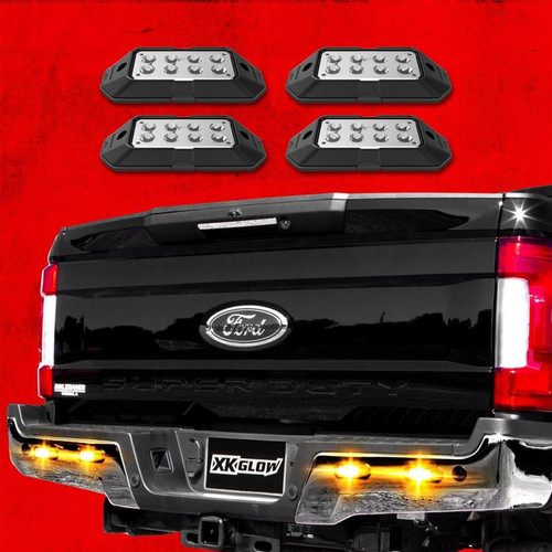 XKGlow Xkglow Xk052001-4A - Plug-N-Play Series Bolt-On Mount Amber Led Strobe Lights XKGlow Xkglow Xk052001-4A - Plug-N-Play Series Bolt-On Mount Amber Led Strobe Lights