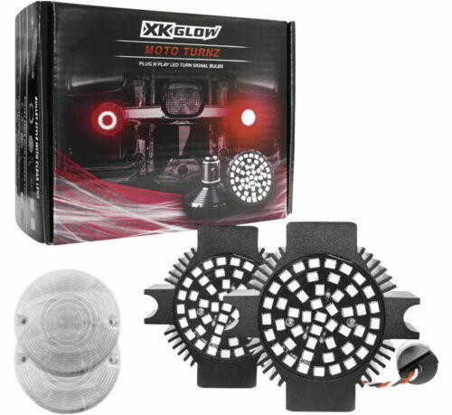 XKGlow Xkglow Xk1157f-Rr-C Flat Style Rear Led Turn Signals W Clear Lenses 