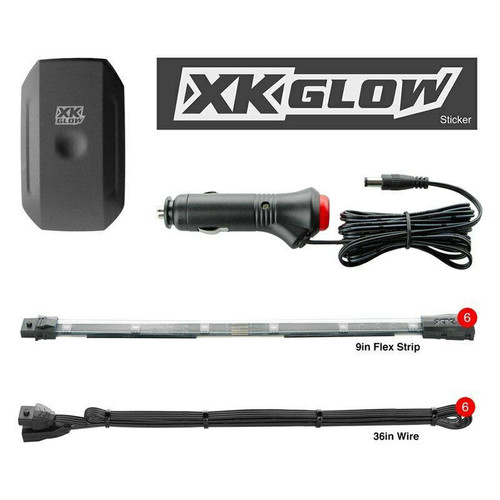 XKGlow Xkglow Ks-Car-Mini 9" Xkchrome Bluetooth App Control Interior Led Accent Kit  XKGlow Xkglow Ks-Car-Mini 9" Xkchrome Bluetooth App Control Interior Led Accent Kit