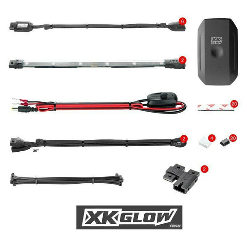 XKGlow Xkglow Ks-Moto-Mini Xkchrome App Control Multicolor Motorcycle Led Underbody Kit  XKGlow Xkglow Ks-Moto-Mini Xkchrome App Control Multicolor Motorcycle Led Underbody Kit