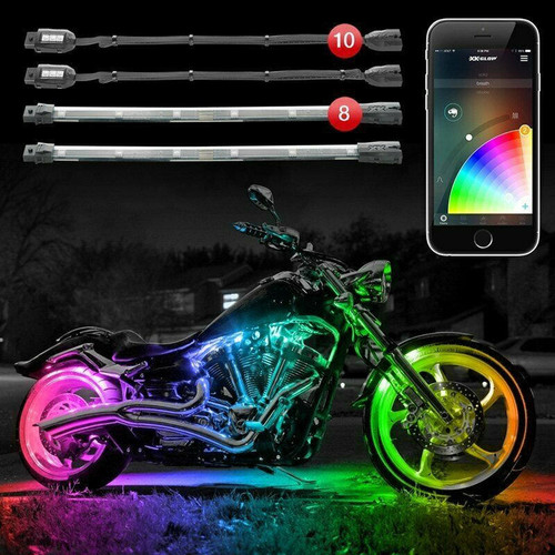 XKGlow Xkglow Ks-Moto-Advance Chrome App Controlled 16 Million Color Light Kits  XKGlow Xkglow Ks-Moto-Advance Chrome App Controlled 16 Million Color Light Kits