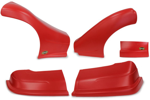 DOMINATOR RACING PRODUCTS Dominator Racing Products 2300-RD Dominator Late Model Nose Kit Red 