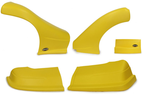 DOMINATOR RACING PRODUCTS Dominator Racing Products 2300-YE Dominator Late Model Nose Kit Yellow 