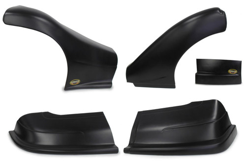 DOMINATOR RACING PRODUCTS Dominator Racing Products 2300-BK Dominator Late Model Nose Kit Black 