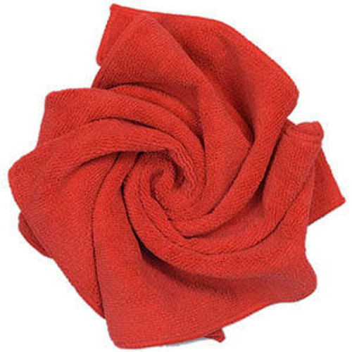  Nanoskin NAMSH320R RED Speed Shine Microfiber Towel 16" x 24" 380GSM 