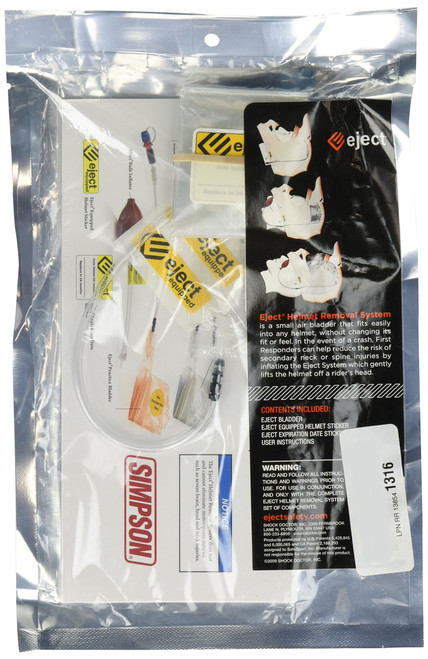 Simpson Racing 890-01-30 Simpson EJECT HELMET REMOVAL KIT (NOT INSTALLED)