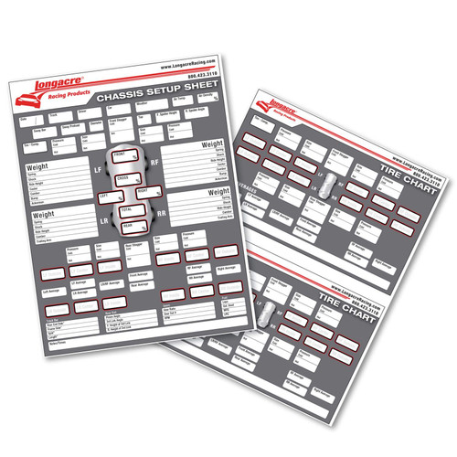 Longacre Racing 22528 Chassis Set-up / Tire Chart