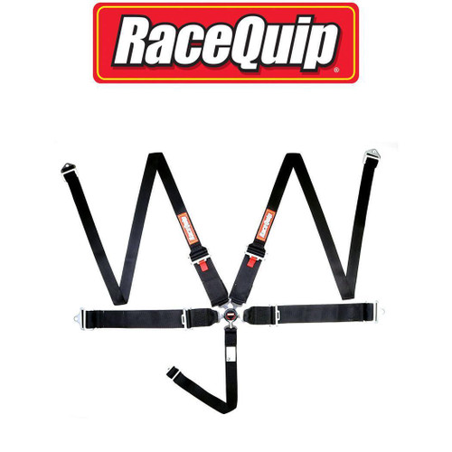 RaceQuip Racequip Camlock 5 Point Hans Auto Racing Harness Set Pull-Down Lap Sfi 16.1 Seat Belt Set Black 