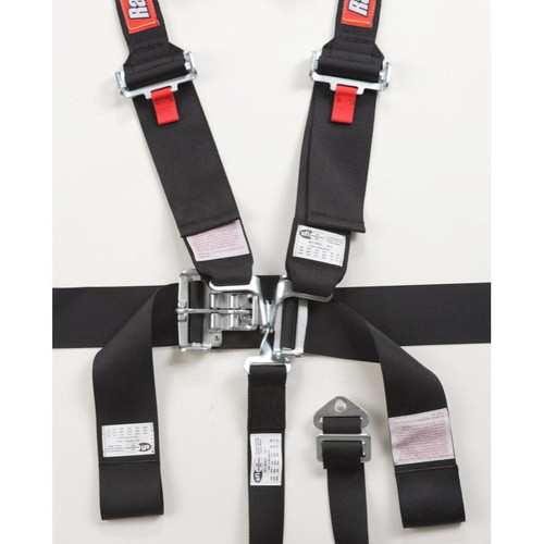RaceQuip Racequip Black Latch & Link Hans 5-Point Harness  RaceQuip Racequip Black Latch & Link Hans 5-Point Harness