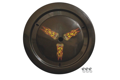 Dominator Racing Products Wheel Cover Dzus-On Black Real Style 1006-D-Bk