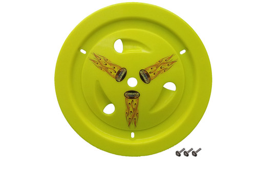 Dominator Racing Products Wheel Cover Bolt-On Fluo Yellow Real Style 1007-B-Fye