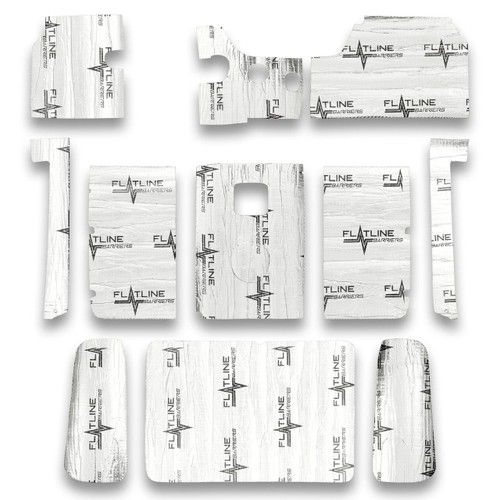 FLATLINE BARRIERS Flatline Barriers 37-46 Gm Truck Cab Floor Insulation Kit 