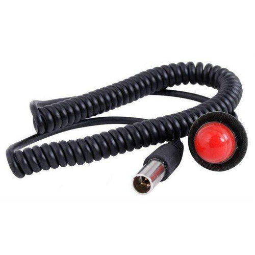 Rugged Radios Hole Mount Steering Wheel Push To Talk With Coil Cord For Car Harnesses