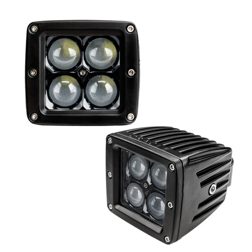 Oracle Lighting Black Series 7D 3" 20W Led Square Spot/Flood Light