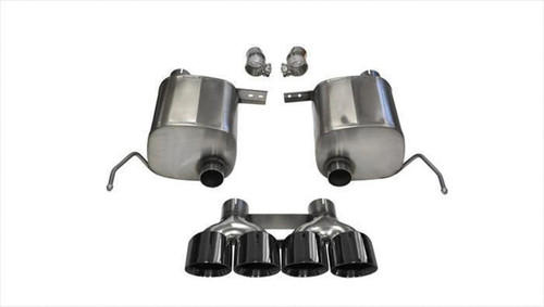 CORSA PERFORMANCE Corsa Performance 14-19 C7 Corvette Gs Auto Xtreme Valve Back System - Black Tips 
