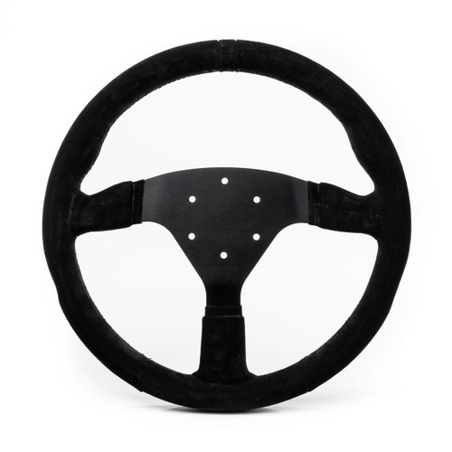 MPI 14" 6-Bolt Track Day Suede Steering Wheel - All Black   MPI 14" 6-Bolt Track Day Suede Steering Wheel - All Black