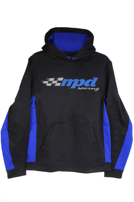 MPD RACING Mpd Racing MPD90300M MPD Sport-Tek Black/Blue Sweatshirt Medium 