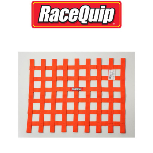 RaceQuip Racequip Ribbon Style Race Car Window Net Sfi 27.1 Certified Orange 18 H X 24 W 
