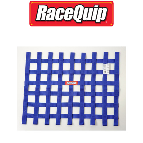 Racequip Ribbon Style Race Car Window Net Sfi 27.1 Certified Blue 18 H X 24 W