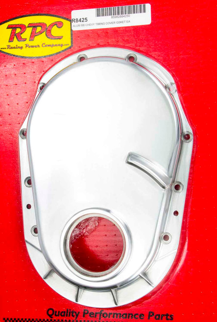 Racing Power Co-Packaged Bbc 91-95 Alum Timing Chain Cover Polished