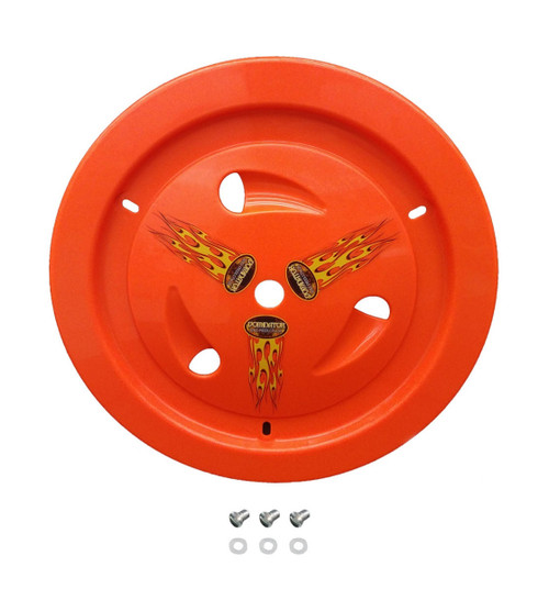 DOMINATOR RACING PRODUCTS Dominator Racing Products 1007DFLOOR Wheel Cover Dzus-On Fluo Orange Real Style 