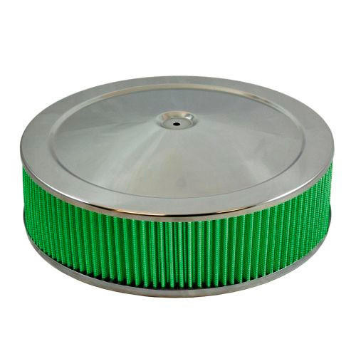  Green Filter 2195 Air Cleaner Assembly 14 x 4 Flat Base 