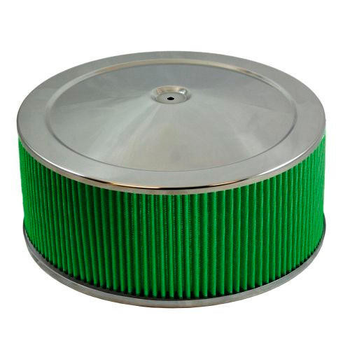  Green Filter 2196 Air Cleaner Assembly 14 x 6 Flat Base 