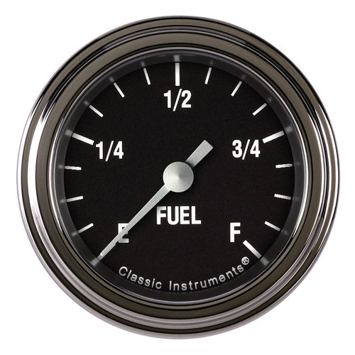 CLASSIC INSTRUMENTS Classic Instruments HR109SLF Hot Rod Fuel Gauge 2-1/8 Full Sweep 