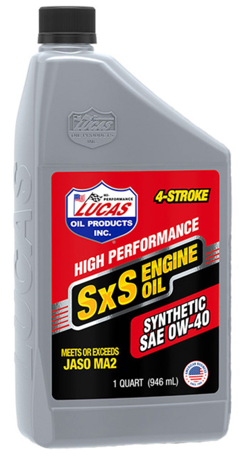 Lucas Oil Synthetic 4 Stroke Sxs 0W-40 Engine Oil - 1 Quart