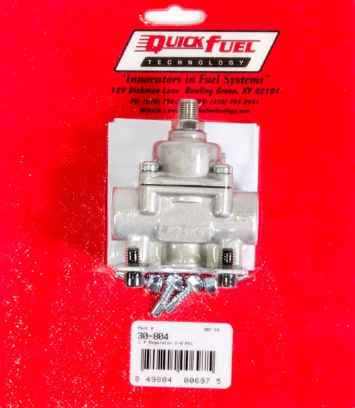 QUICK FUEL TECHNOLOGY Quick Fuel Technology 30-804QFT Fuel Pressure Regulator - 1-4psi 