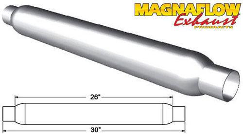  Magnaflow Glass Pack Muffler 2In Aluminized Large 