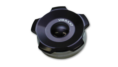 VIBRANT PERFORMANCE Vibrant Performance 11291 Black Alum Fill Cap w/ Alum. Weld Bung 2in 