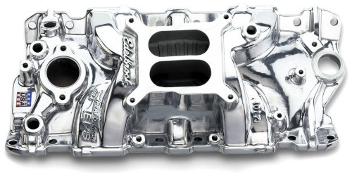 EDELBROCK Edelbrock 27011 SBC Performer EPS Manifold - Polished 