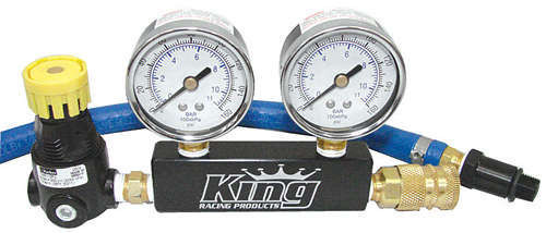 King Racing Products Leak Down Tester Dual Gauge