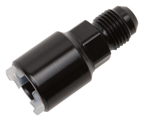 RUSSELL Russell 640853 Push-On EFI Fitting #6 to 3/8in Hard Tube Black 