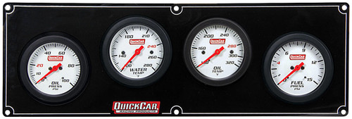 QUICKCAR RACING PRODUCTS Quickcar Racing Products 61-7021 4 Gauge Extreme Panel OP/WT/OT/FP 