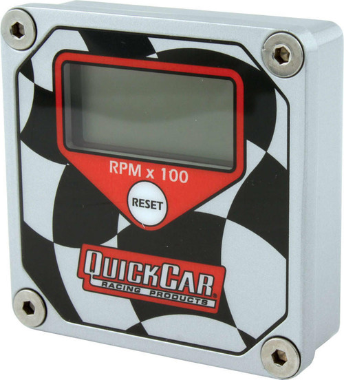 QUICKCAR RACING PRODUCTS Quickcar Racing Products 611-099 LCD Tachometer Checkered Flag Face 