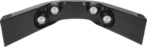 QUICKCAR RACING PRODUCTS Quickcar Racing Products 61-6724 4-Gauge Molded Dash OP/ WT/OT/FP Black 