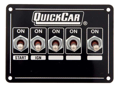 QUICKCAR RACING PRODUCTS Quickcar Racing Products 50-7713 Ignition Panel - Dual Ing. w/X-Over & 3 Whl Bk 