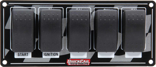 QUICKCAR RACING PRODUCTS Quickcar Racing Products 52-165 Ignition Panel w/ Rocker Switches 52-165 