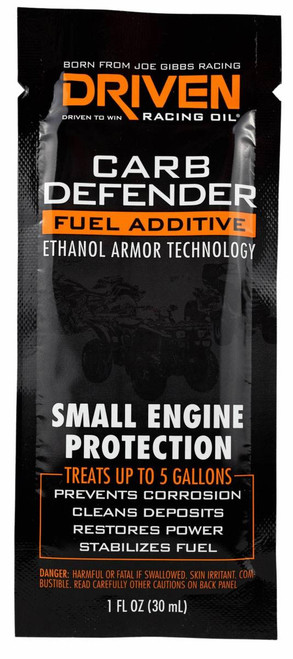 Driven Racing Oil Carb Defender Ethanol Fuel Additive - 1 Oz Packet