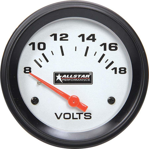  Allstar Performance ALL80099 Volt Gauge 8-18V 