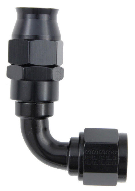 FRAGOLA Fragola 689006-BL Hose Fitting #6 90 Deg PTFE Black FRG689006-BL 