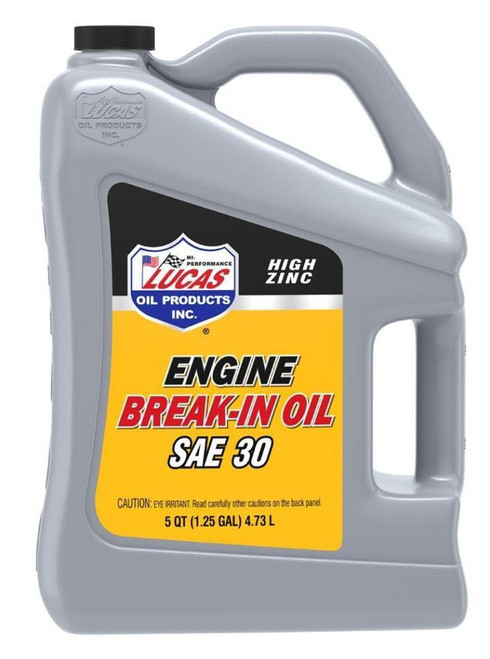  Lucas Oil Sae 30 Engine Break-In Oil - 5 Quart 