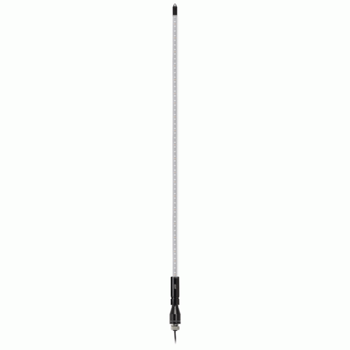 Metra Electronics Single Color Led Whip Antenna 6Ft - White